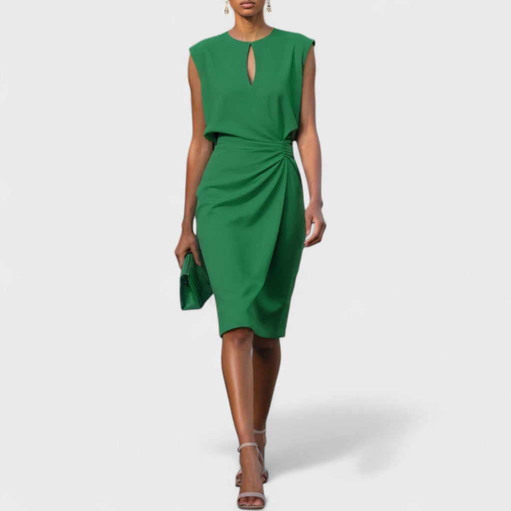 Kathy | Elegant getailleerde jurk bruiloft chic