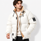 Men’s Warm Padded Zip-Up Jacket – Casual Windproof Winter Coat