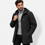 Men’s Mid-Length Hooded Trench Coat – Lightweight Casual Jacket
