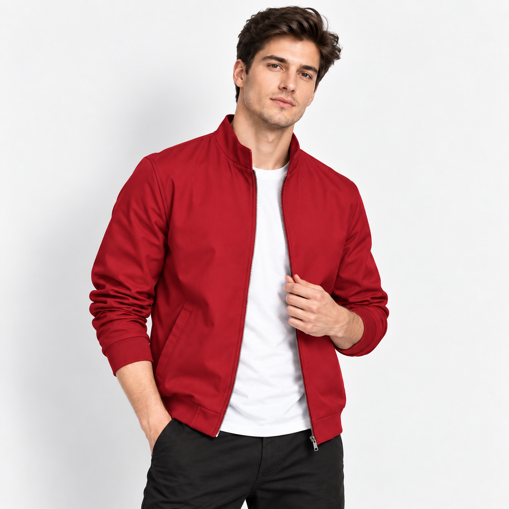 Men’s Business Casual Baseball Jacket