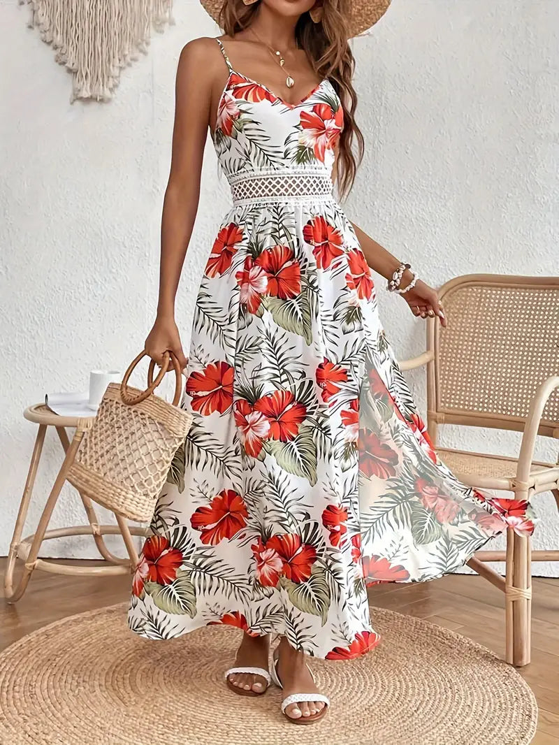 Colette | Bloemen midi jurk zomers elegant casual