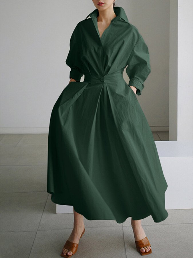 Eden | Elegante losse maxi jurk casual chic avond