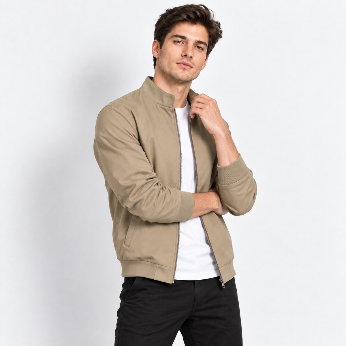 Men’s Business Casual Baseball Jacket