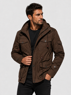 Men’s Fleece Hooded Jacket – Warm, Windproof & Functional