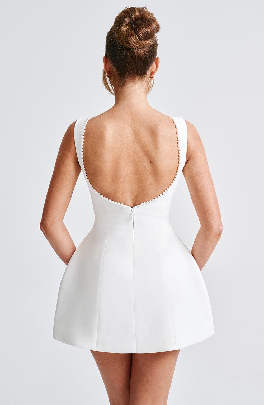 Catherine | Getailleerd mini jurk elegant bruiloft
