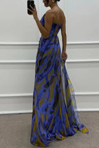 Isla | Kleurrijke maxi jurk elegant bruiloft