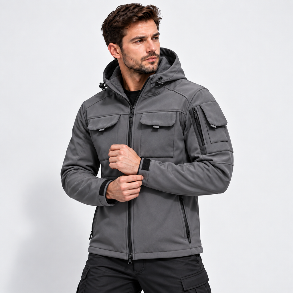Men’s Hooded Softshell Outdoor Jacket