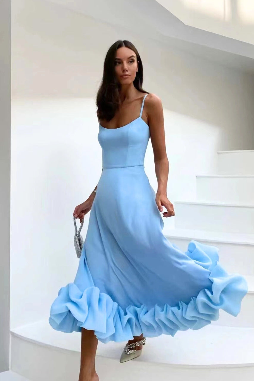 Dahlia | Vloeiende maxi jurk elegant casual bruiloft