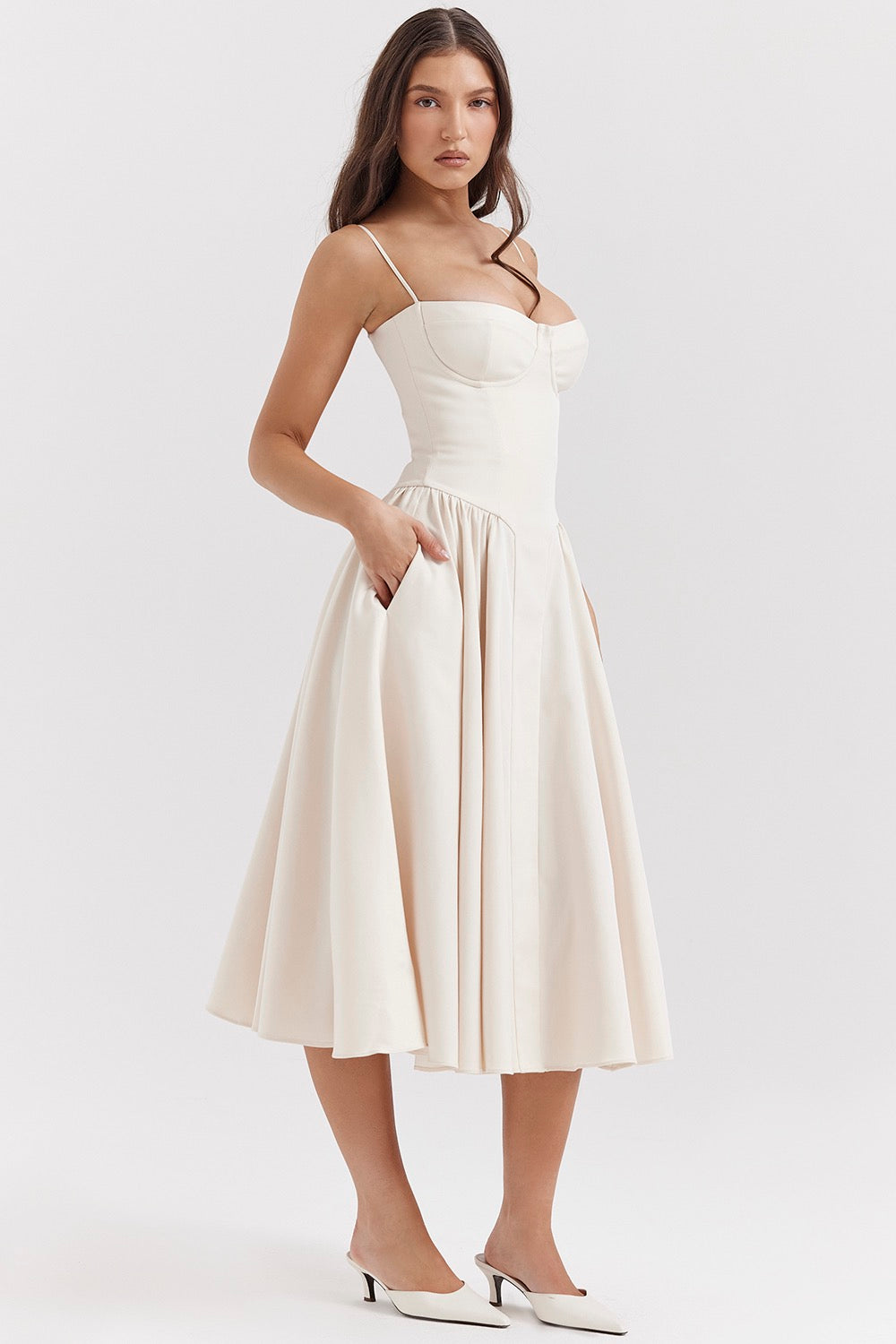 Lark | Stijlvolle lange jurk vintage elegant avond