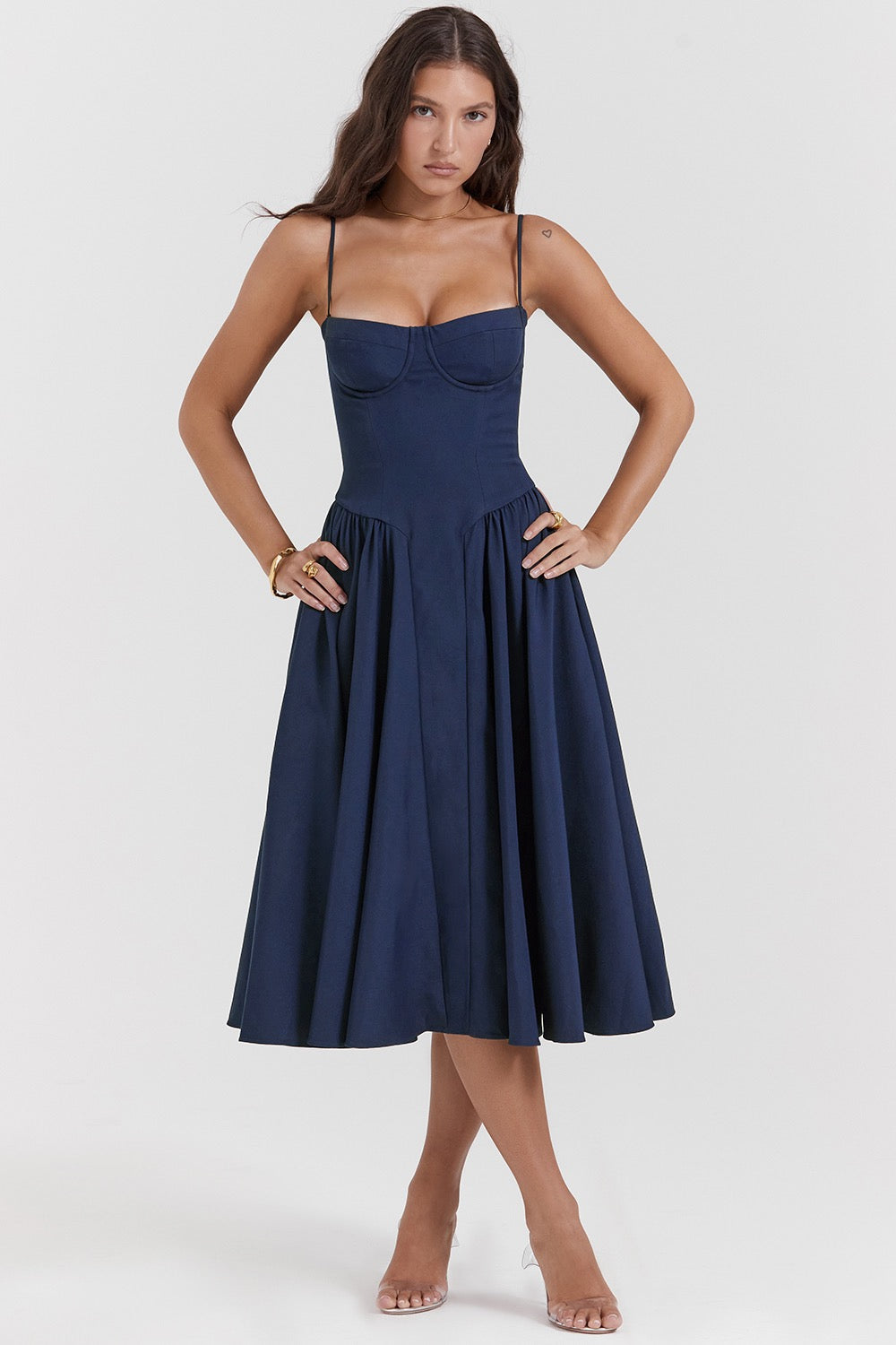 Lark | Stijlvolle lange jurk vintage elegant avond