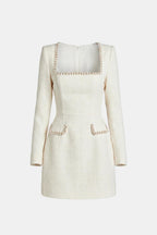 Aila | Chique Mini-Tweedjurk, Stijlvolle Look