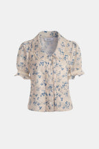 Alyna | Luchtig blouse dames top bloemen print