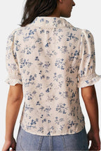 Alyna | Luchtig blouse dames top bloemen print