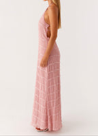 Jolene | Elegante halter maxi jurk zomers bruiloft