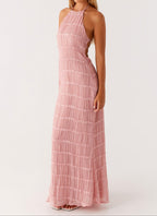 Jolene | Elegante halter maxi jurk zomers bruiloft