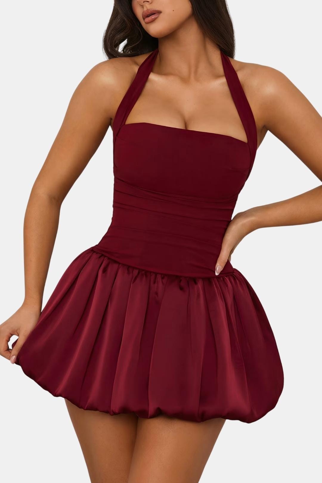 Avelia | Elegante Mini-Halterjurk, Feestoutfit