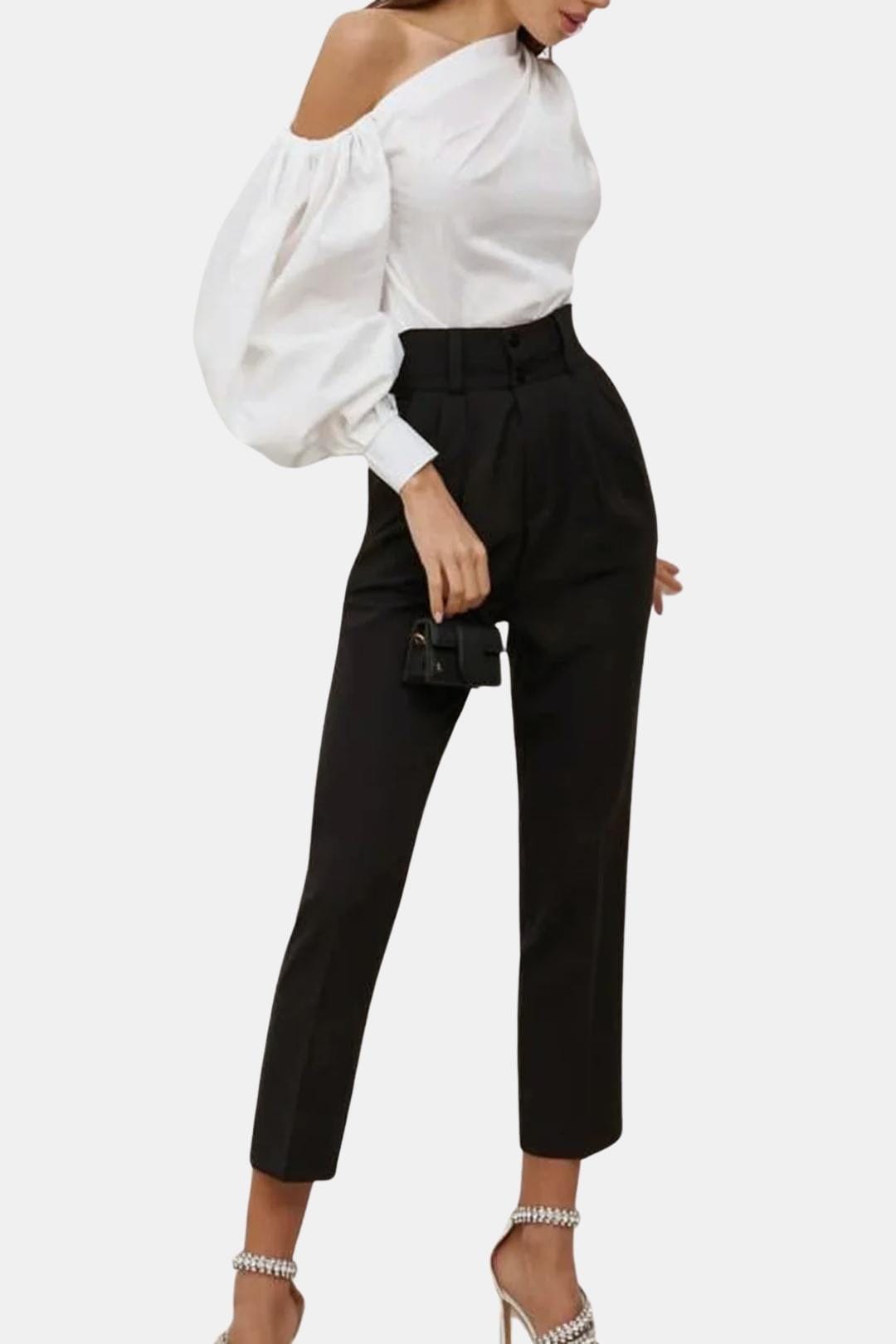 Avelina | Chic one shoulder blouse dames top elegant