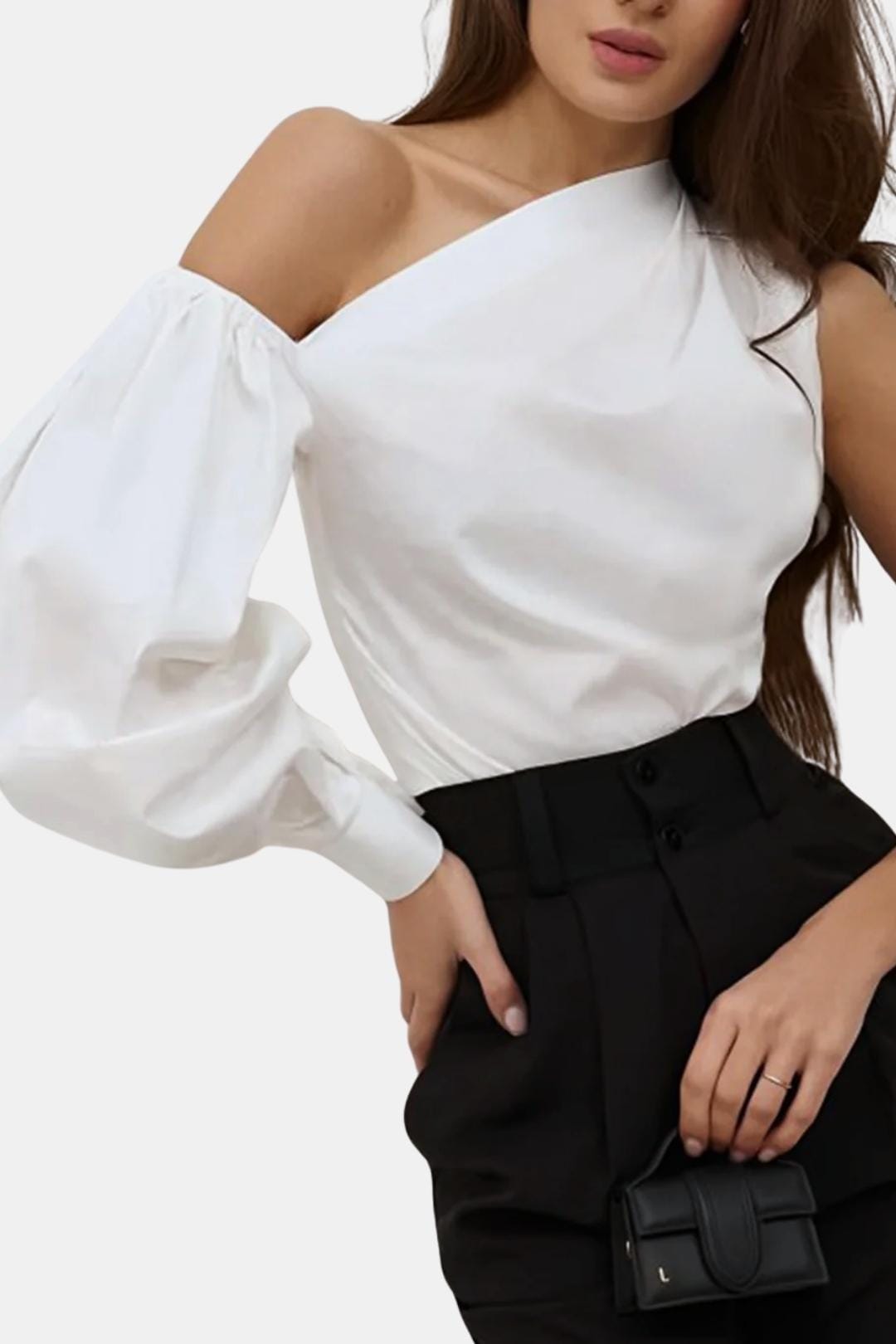 Avelina | Chic one shoulder blouse dames top elegant