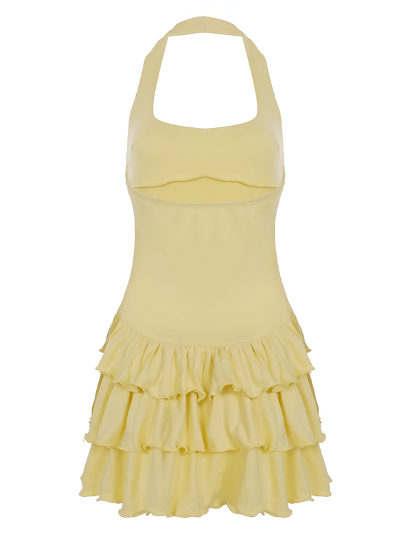 Bartie | Sexy Mini-Halterjurk Met Ruches Voor Een Feestelijke Look