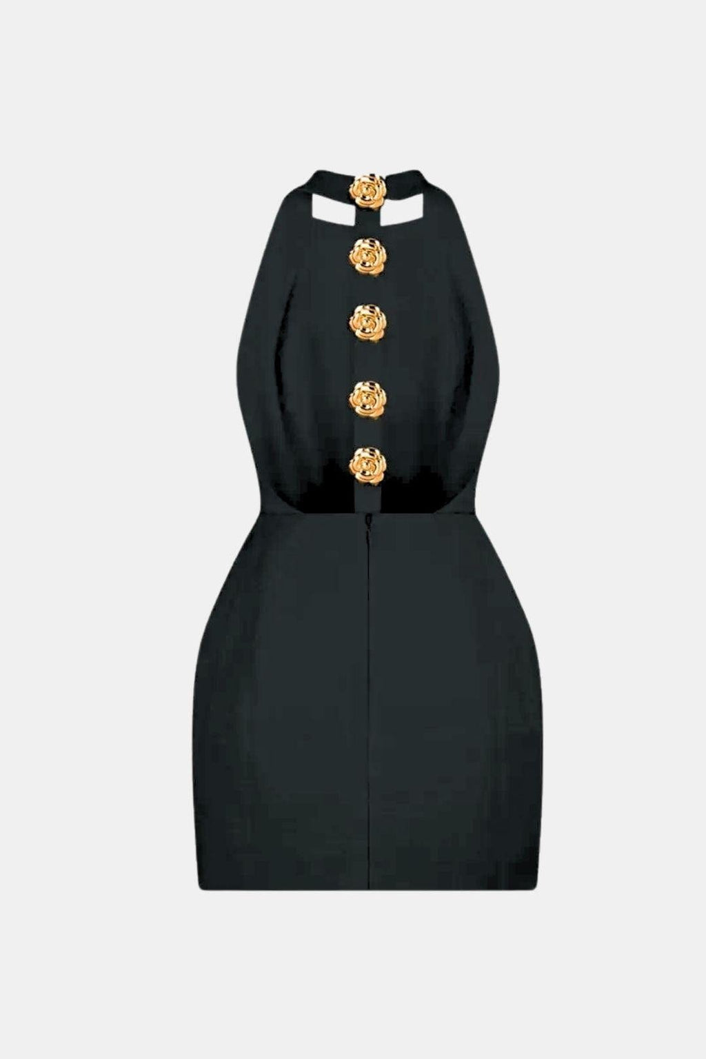 Becci | Elegant Mini Open Rug Dress Feest Outfit