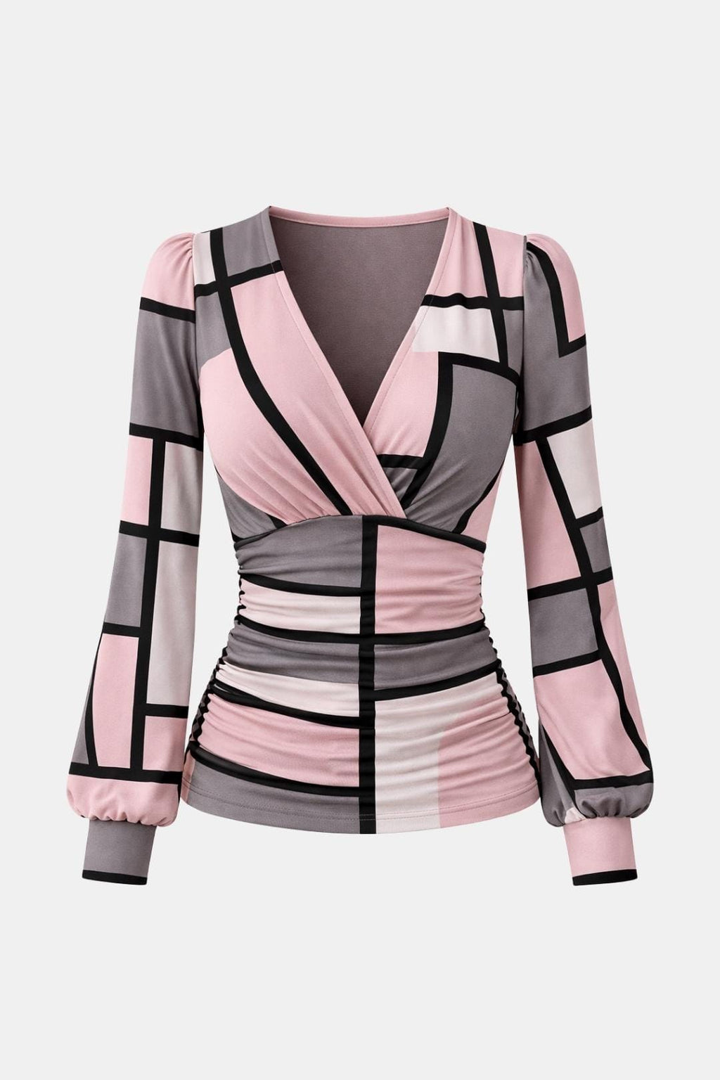 Betsy | Chic blouse dames top geplooid getailleerd