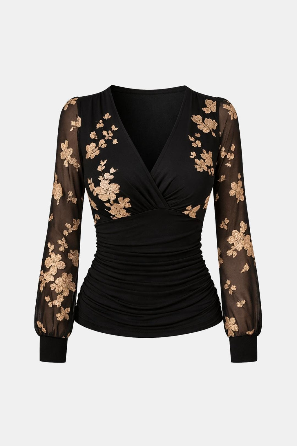 Betsy | Chic blouse dames top geplooid getailleerd