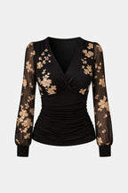 Betsy | Chic blouse dames top geplooid getailleerd