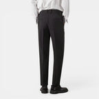 Men’s Solid Casual Straight-Leg Trousers