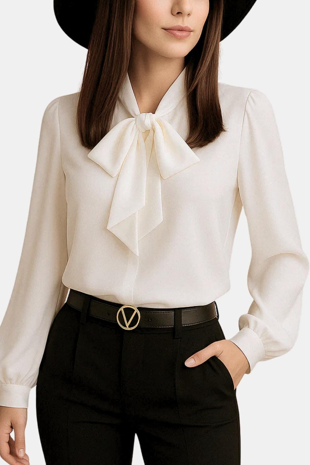 Brynleigh | Elegant blouse dames top strik klassiek