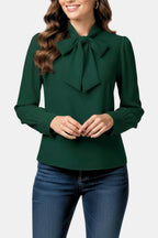 Brynleigh | Elegant blouse dames top strik klassiek