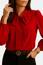 Brynleigh | Elegant blouse dames top strik klassiek