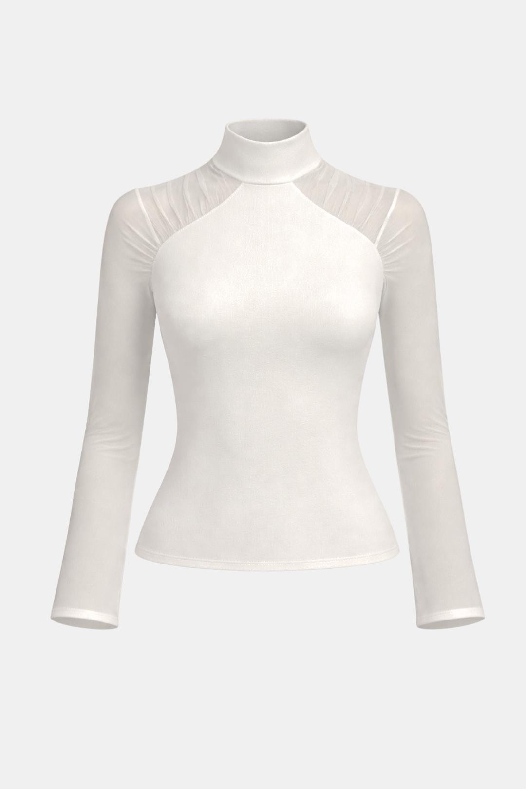 Caliana | Stijlvol Col Top Dames Mesh Avond