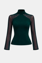 Caliana | Stijlvol Col Top Dames Mesh Avond