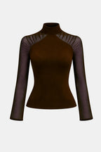 Caliana | Stijlvol Col Top Dames Mesh Avond