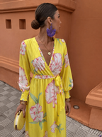 Sabine | Kanten bloemen jurk elegant zomer bruiloft