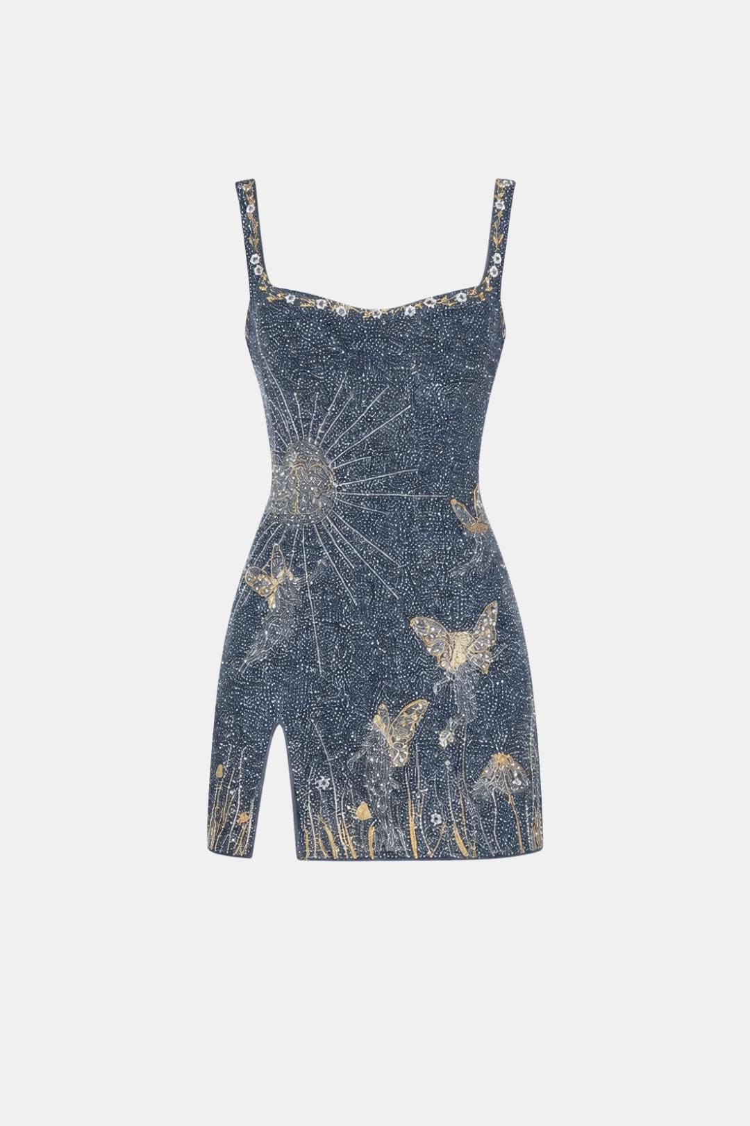 Diana | Stijlvolle Mini-Feestjurk Met Glitterlook