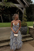 Eloise | Kanten bloemen maxi jurk tuin bruiloft