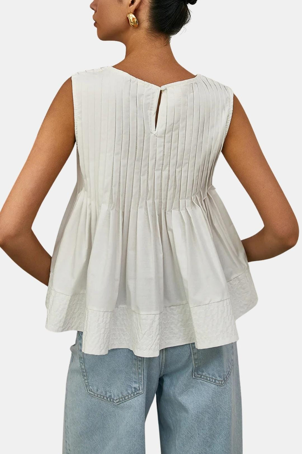 Elodia | Comfortabel Peplum Top Dames pleated