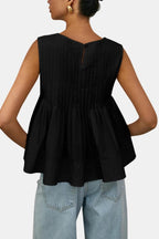 Elodia | Comfortabel Peplum Top Dames pleated