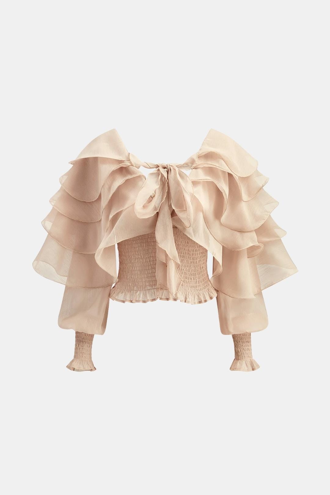 Elvessa | Elegant Ruffle blouse Dames Top Feestelijk