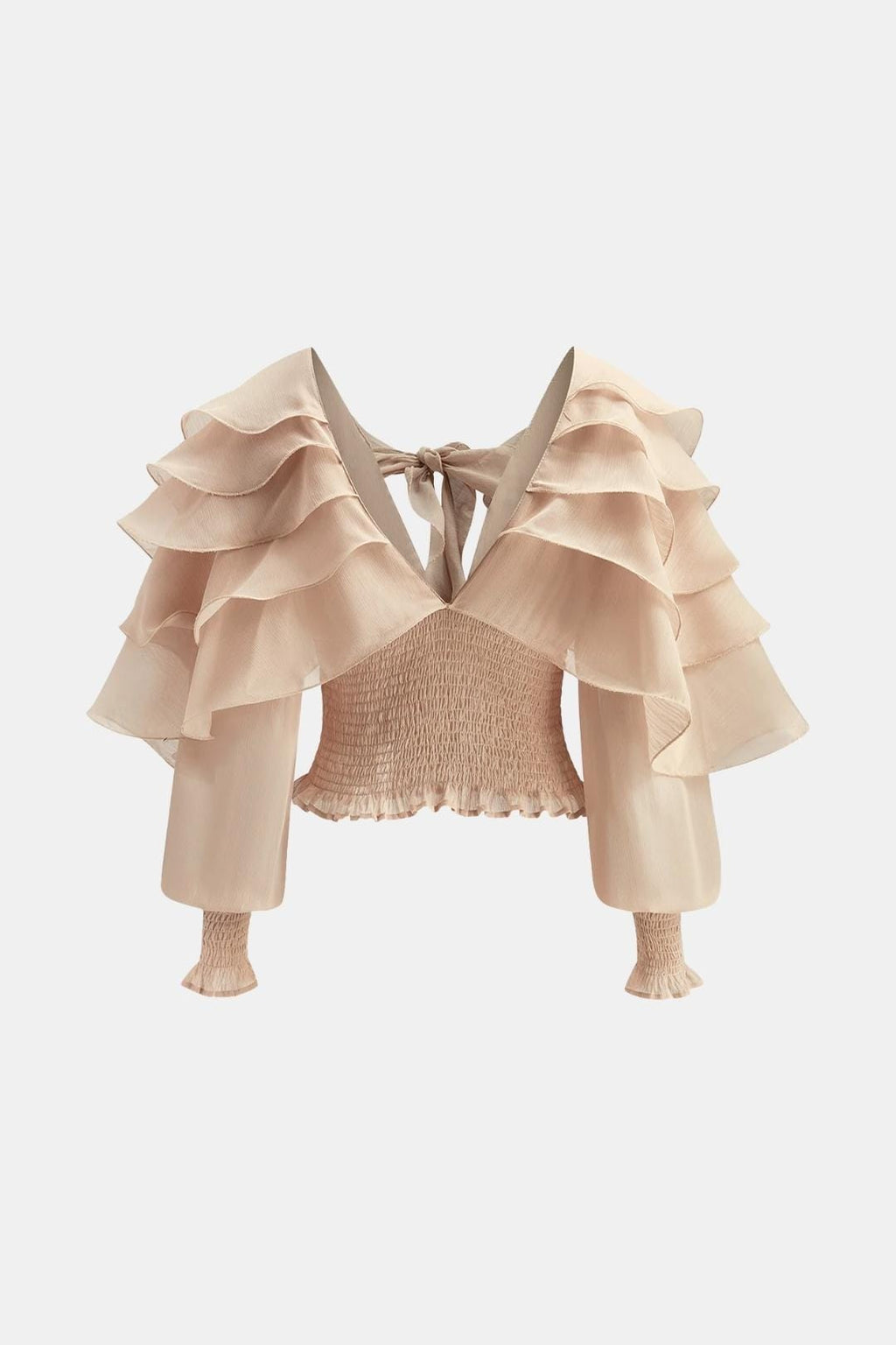 Elvessa | Elegant Ruffle blouse Dames Top Feestelijk