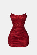 Eunice | Sexy Minicorsetjurk met Glitters Voor een Feestelijke Look