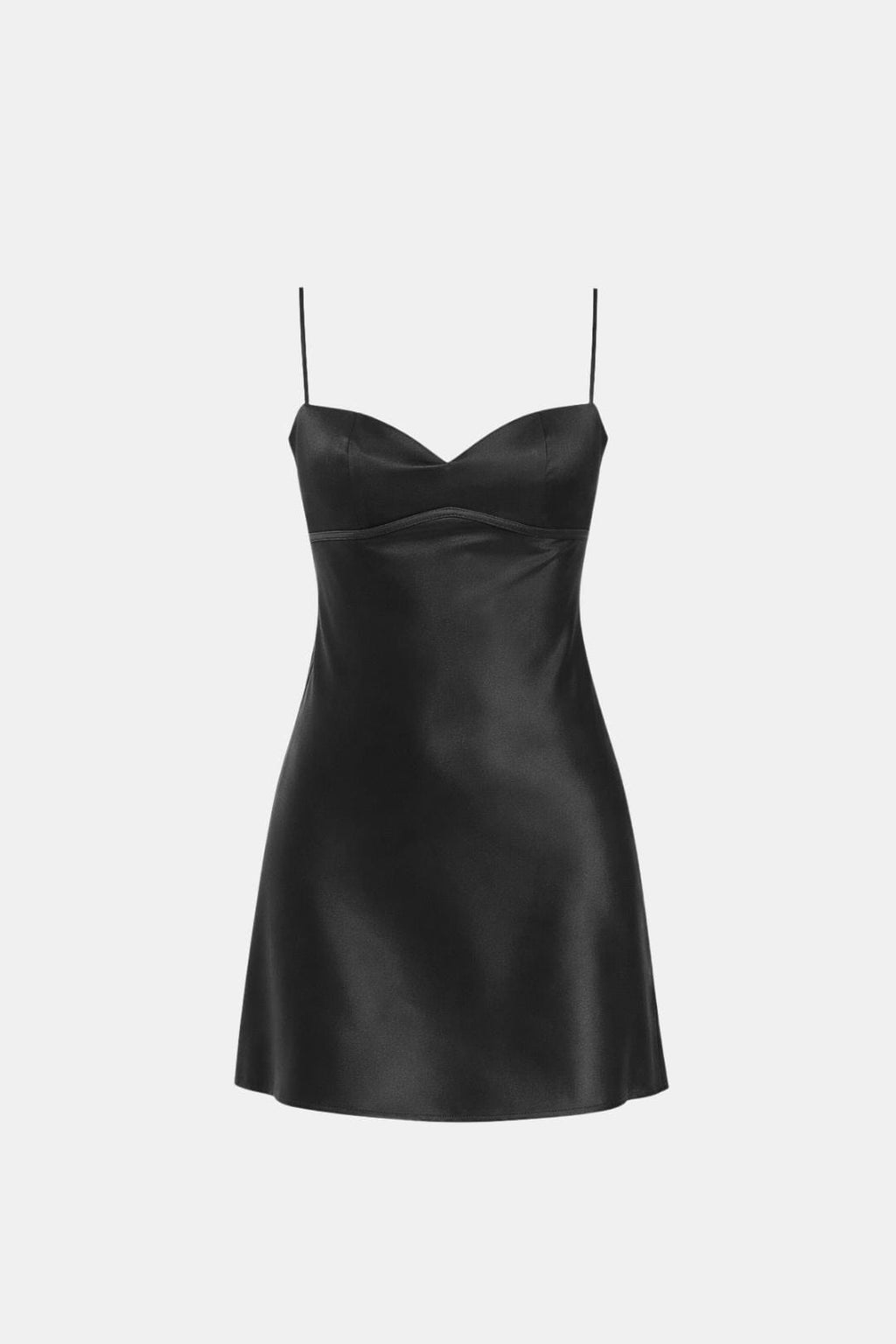Eveline | Elegante Mini-Satijnen Jurk Met Opvallende Details