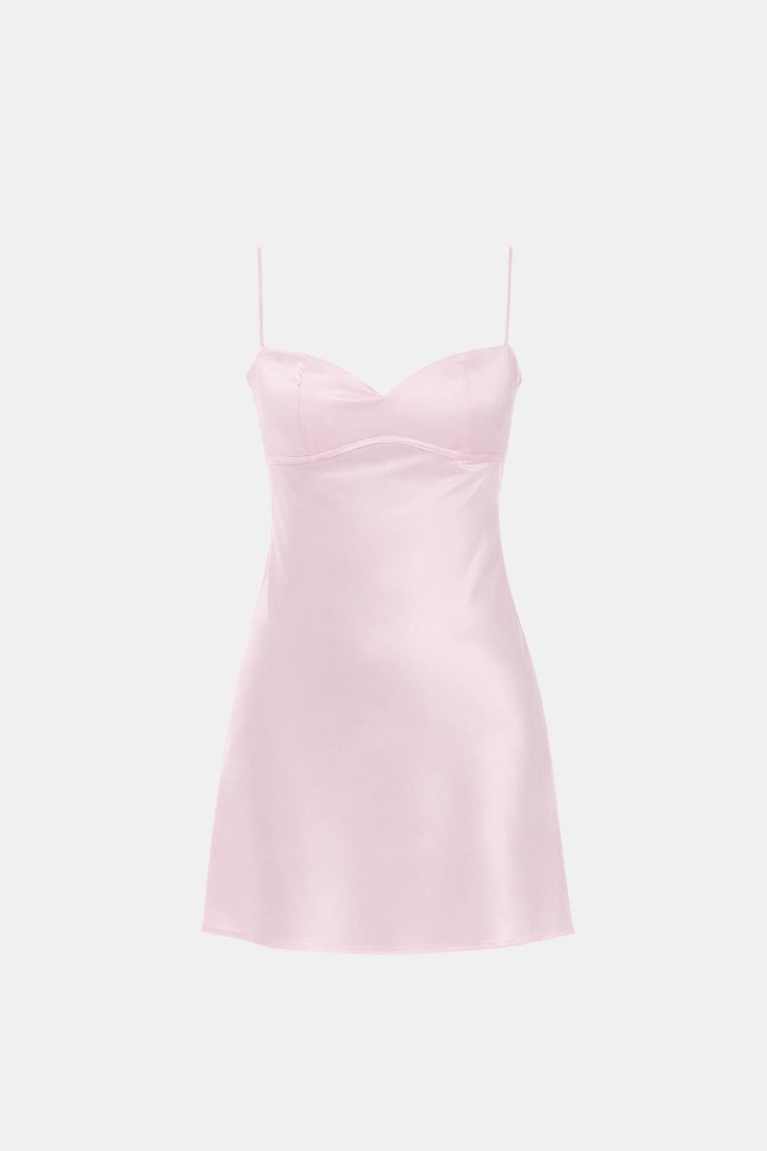 Eveline | Elegante Mini-Satijnen Jurk Met Opvallende Details