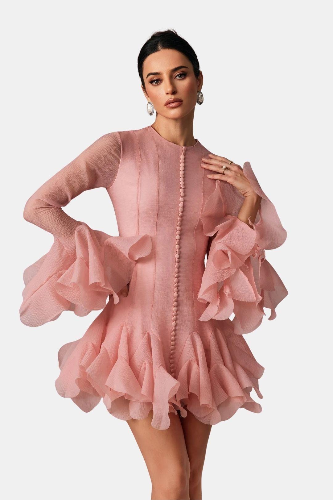 Guila | Stijlvolle Mini-Feestjurk Met Volumineus Silhouet