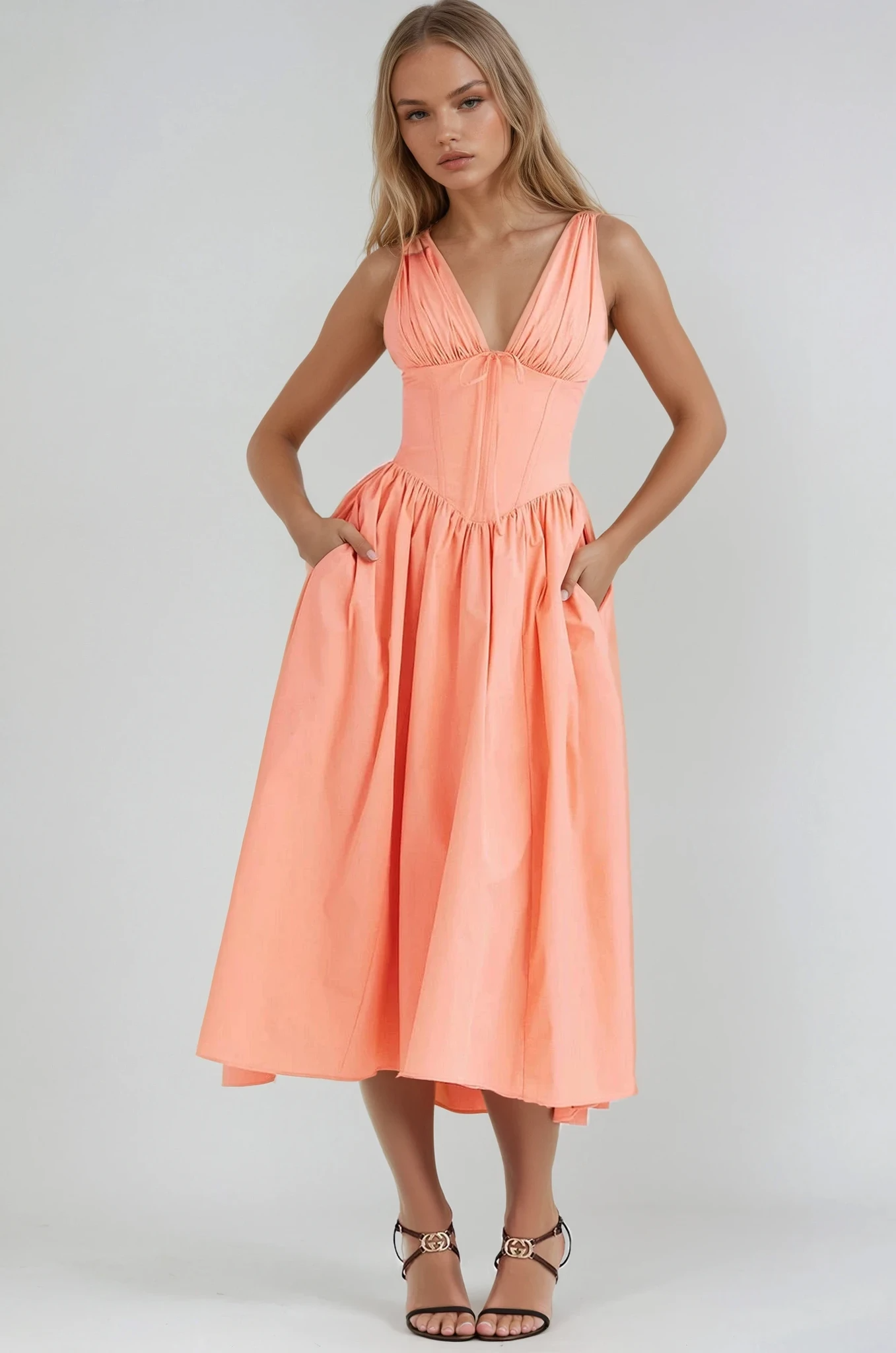 Edith | Luchtige bloemen zomerjurk elegant casual