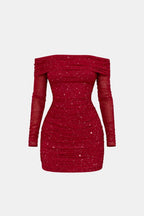 Ilene | Elegante Mini-Glitterjurk Voor Een Avondje Uit