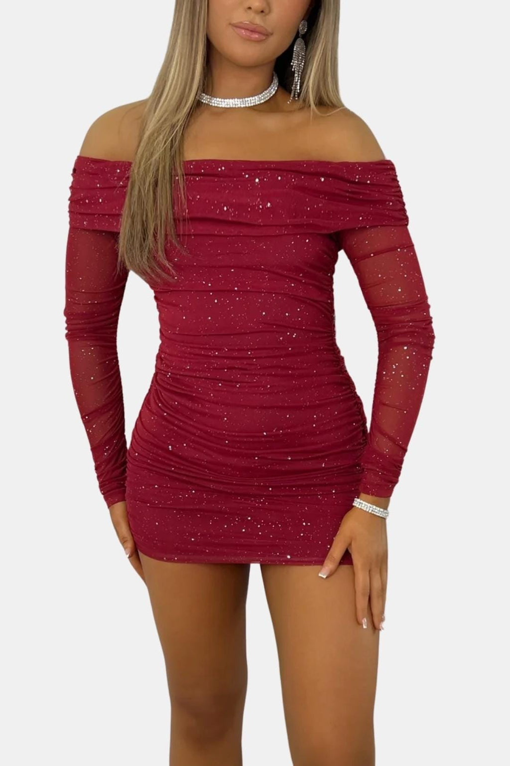 Ilene | Elegante Mini-Glitterjurk Voor Een Avondje Uit