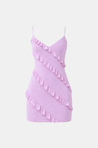 Isadora | Chique Mini-jurk Met laagjes, Casual Outfit