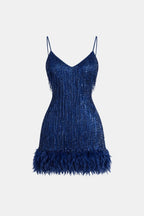 Jeena | Chic Mini Pailletten Dress Feest Outfit